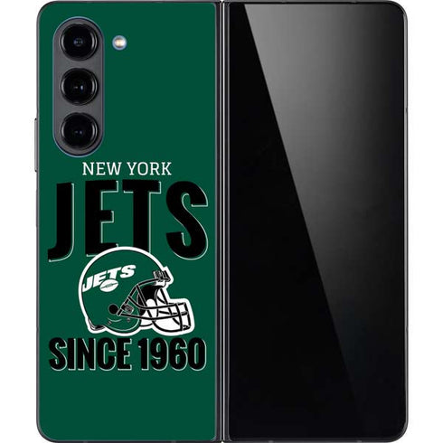 NFL New York Jets Helmet Galaxy Z Fold5 5G Skin